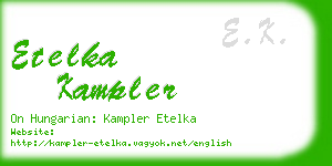 etelka kampler business card